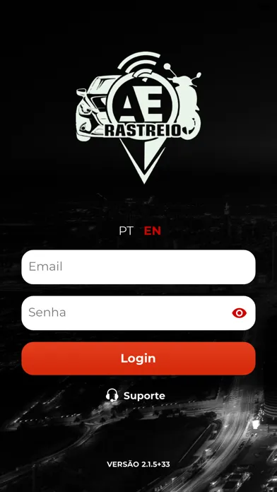 Tangkapan skrin AE Rastreamento