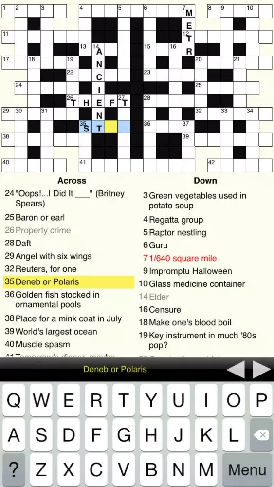Crosswords #1 سکرین شاٹس