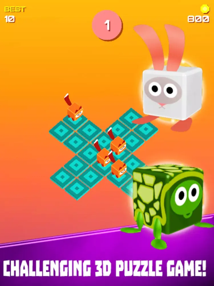 Capturas de tela do Blocky Animals:Fit it 3D iPad 