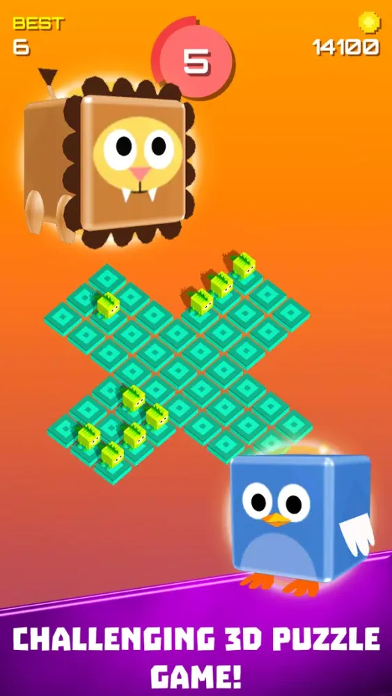 Capturas de tela do Blocky Animals:Fit it 3D