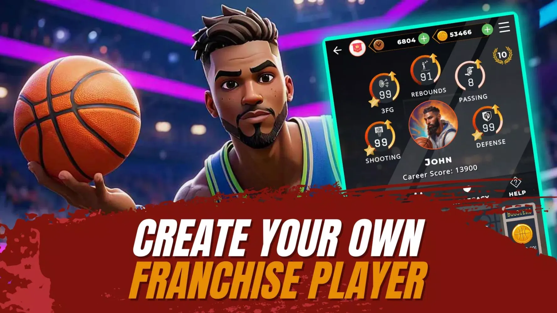 ภาพหน้าจอของ Astonishing Basketball Manager