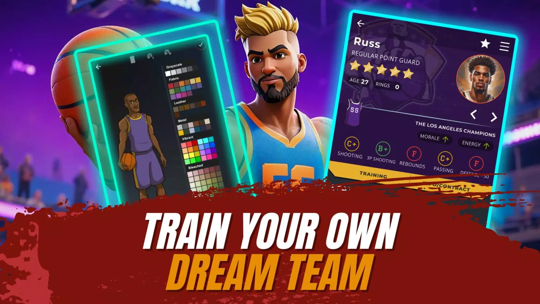 ภาพหน้าจอของ Astonishing Basketball Manager