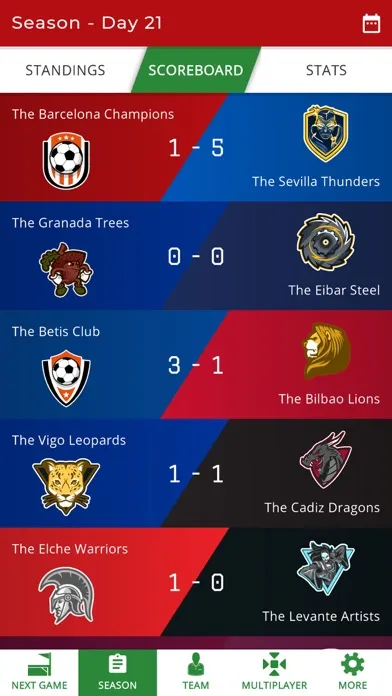 Captures d'écran de Astonishing Eleven - Soccer GM