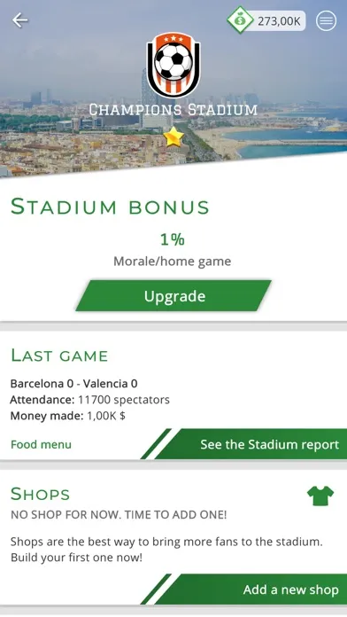 Captures d'écran de Astonishing Eleven - Soccer GM