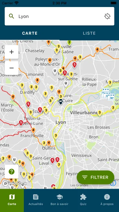 Screenshot di Qualité Rivière