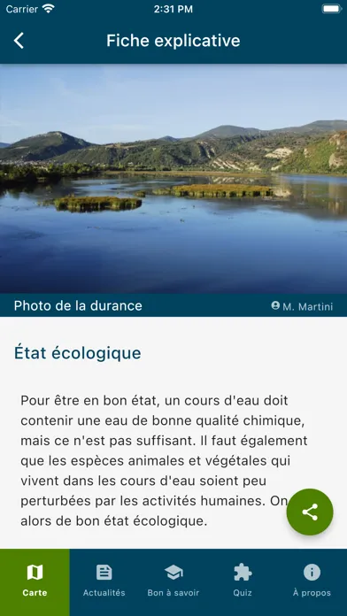 Screenshot di Qualité Rivière