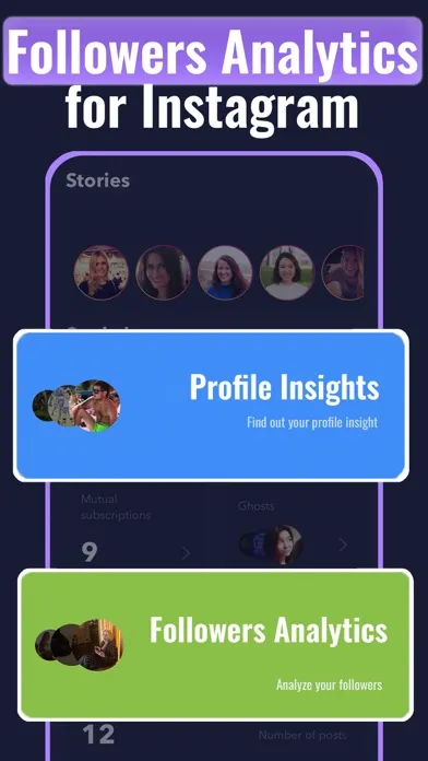Ảnh chụp màn hình của Followers Reports + I Tracker