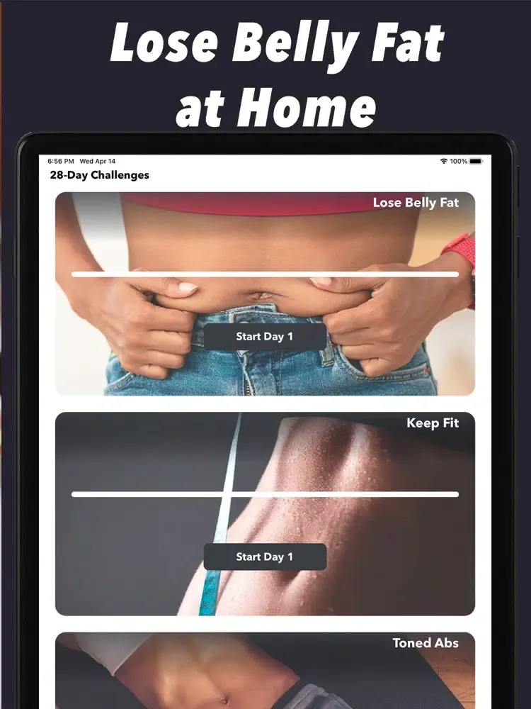 تصاویر Abs Workout 30 Days Challenge iPad 