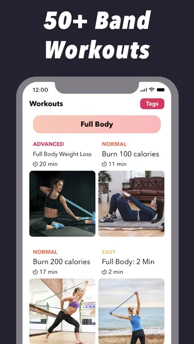 Capturas de pantalla de Resistance Band Workout Plans
