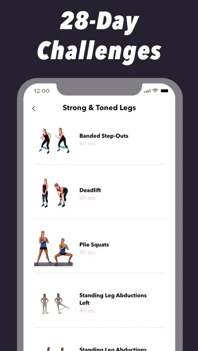 Capturas de pantalla de Resistance Band Workout Plans