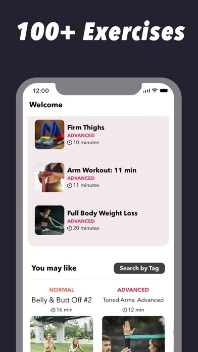 Capturas de pantalla de Resistance Band Workout Plans