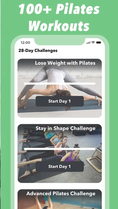 Pilates Exercises Workout Plan Screenshots