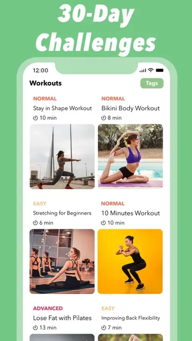 Pilates Exercises Workout Plan Screenshots