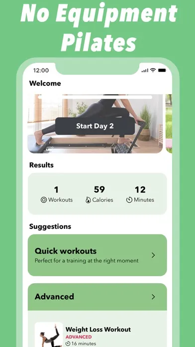 Pilates Exercises Workout Plan Screenshots