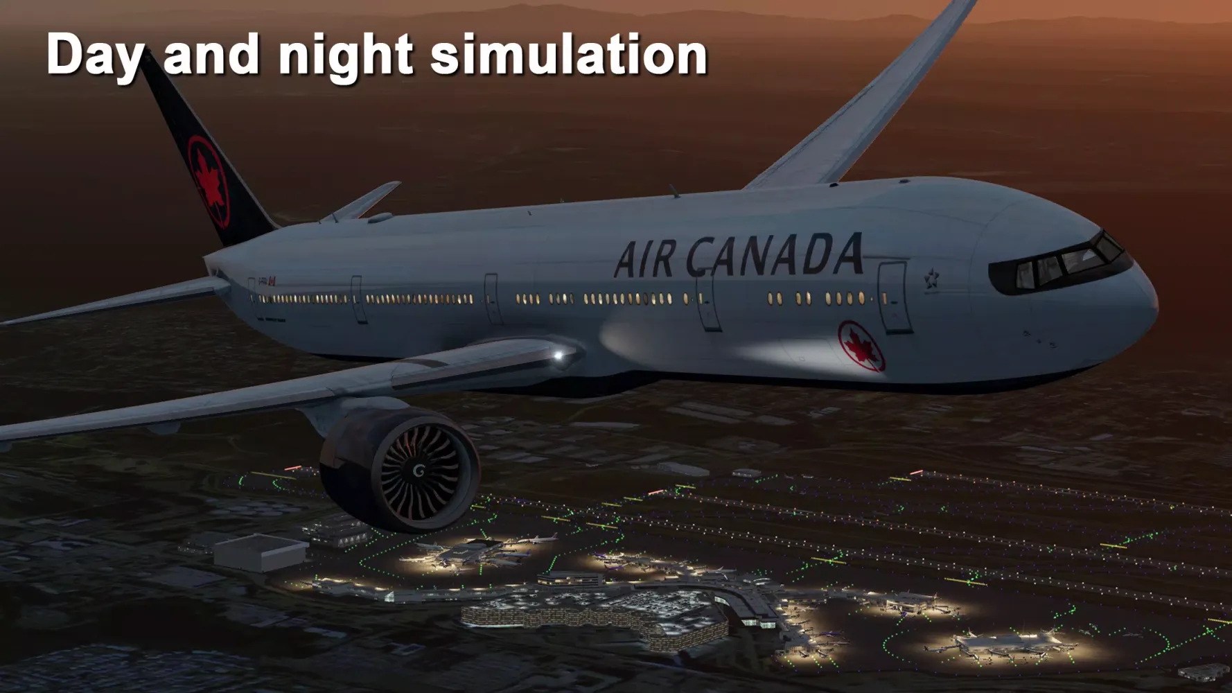 Capturas de tela do Aerofly 2023