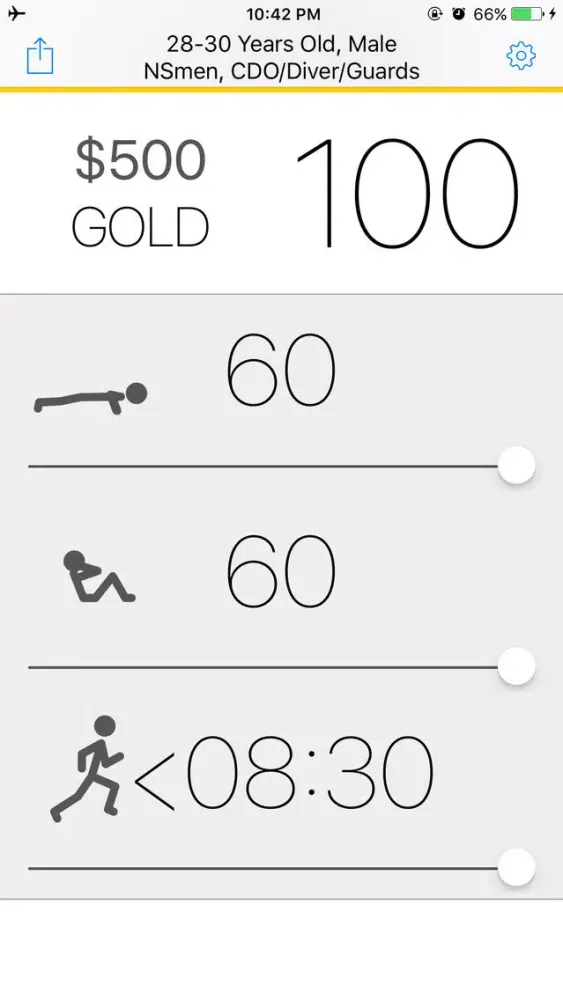 IPPT Goal سکرین شاٹس