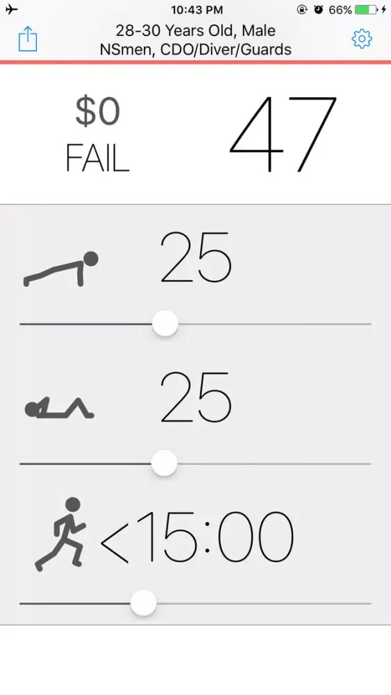 IPPT Goal سکرین شاٹس