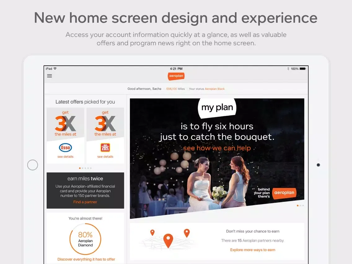 Aeroplan iPad 应用截图
