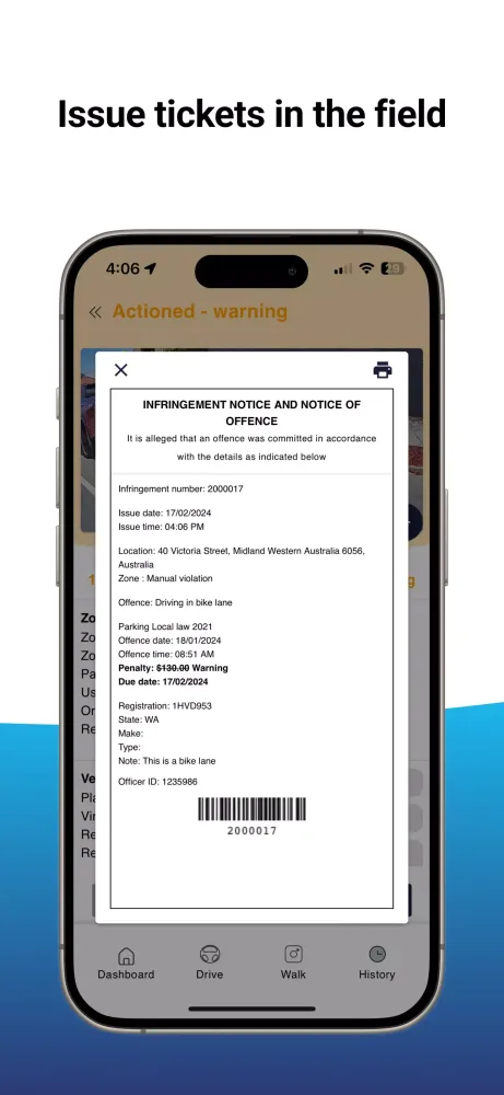 Screenshot di Aero Ranger ANPR for parking