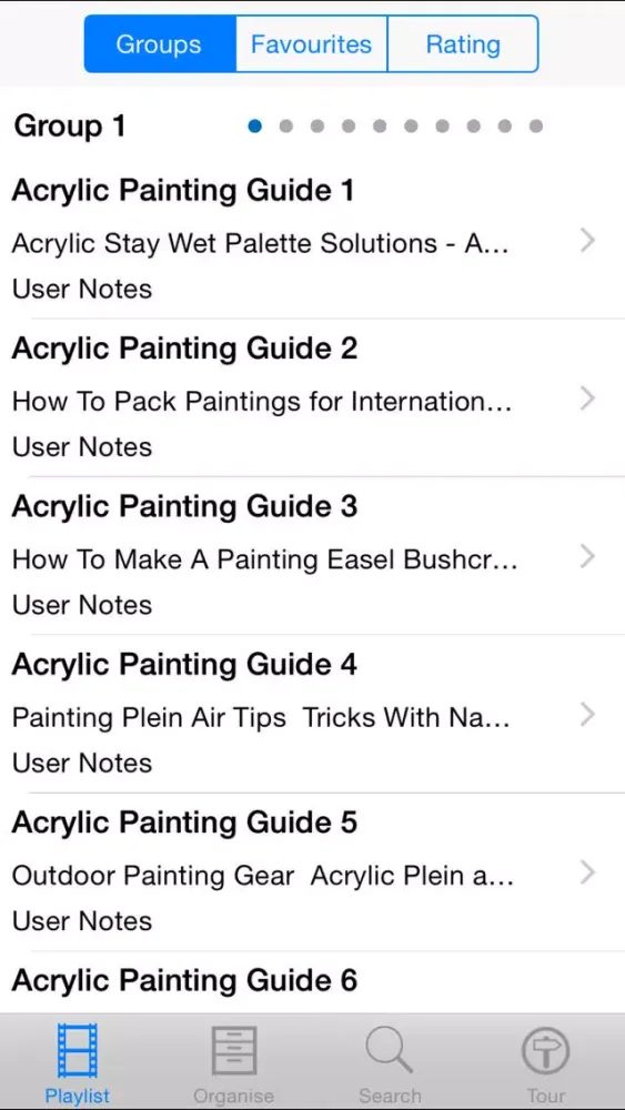Capturas de pantalla de Acrylic Painting Guide