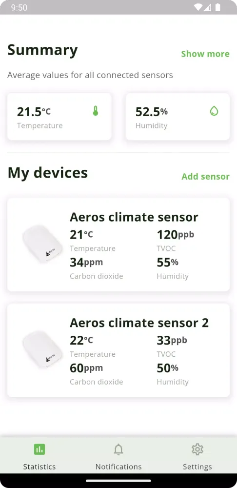 Aeros Mobile Screenshots