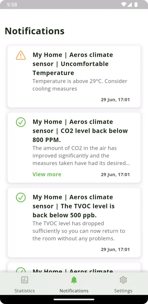 Aeros Mobile Screenshots