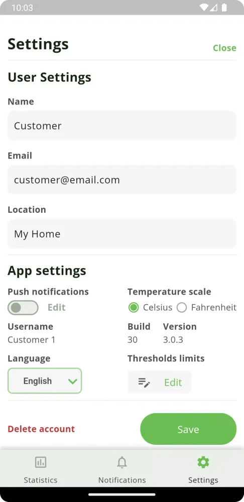 Aeros Mobile Screenshots