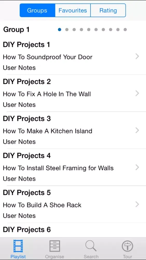 DIY Projects Screenshots