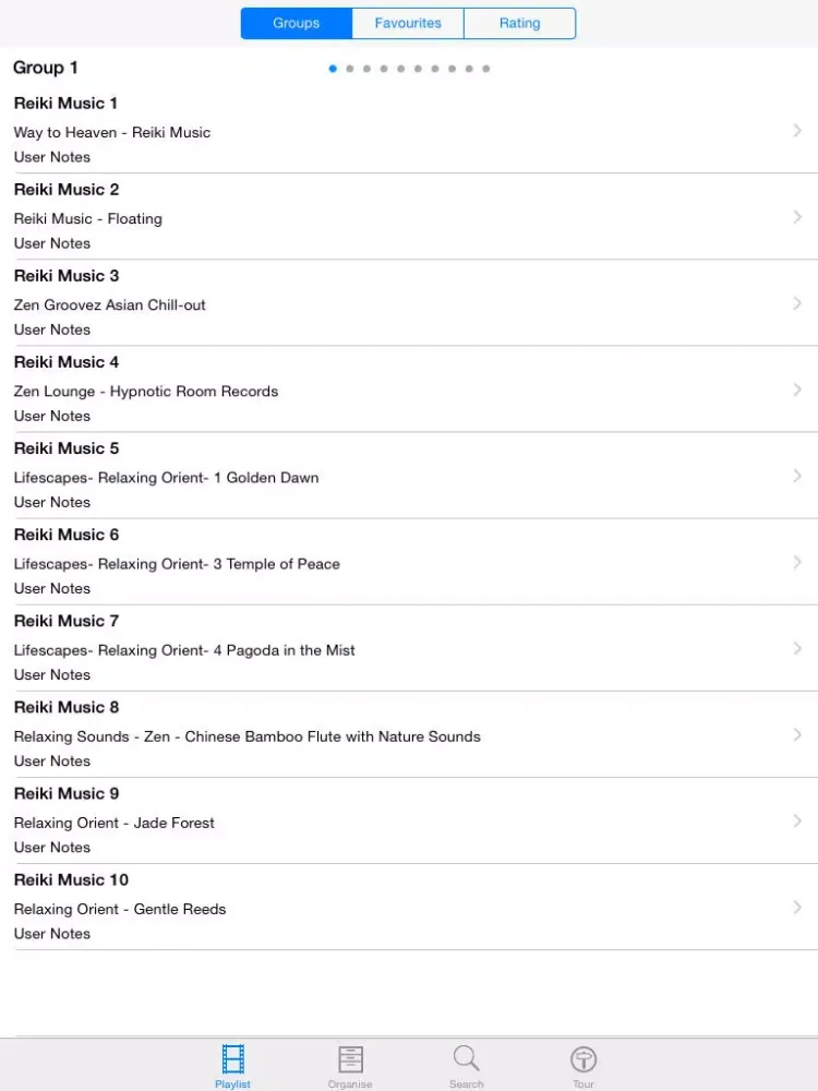 ภาพหน้าจอของ Reiki Music iPad 