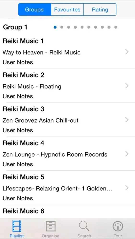 ภาพหน้าจอของ Reiki Music