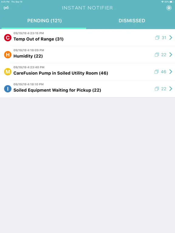 Capturas de tela do Mobile Instant Notifier iPad 