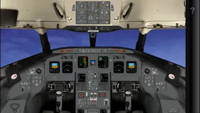 Tangkapan layar CRJ-700 Cockpit Fam.