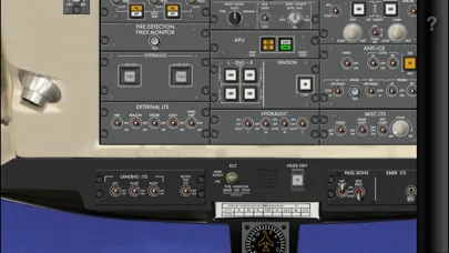 Tangkapan layar CRJ-700 Cockpit Fam.