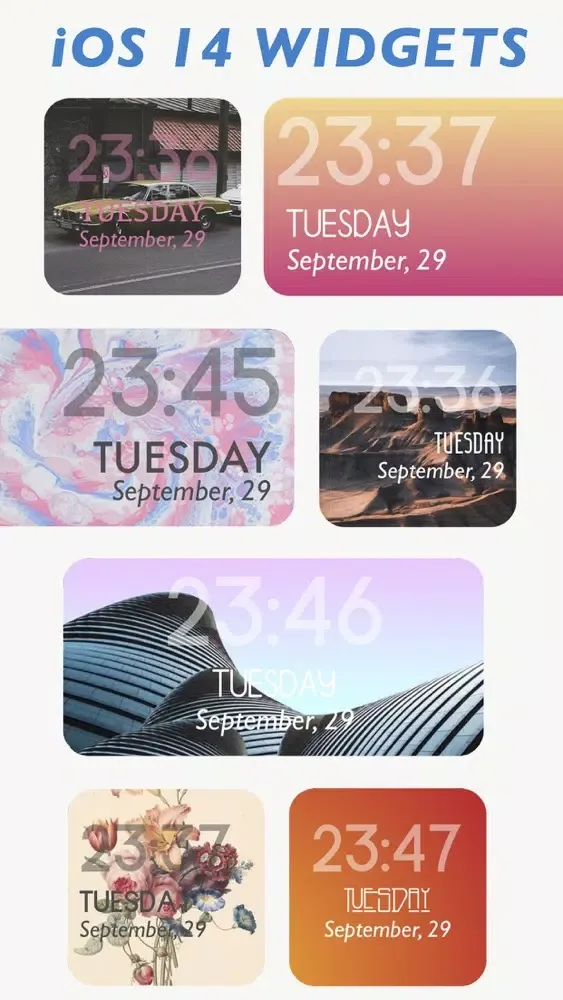 Color Themes & Widgets Custom Screenshots