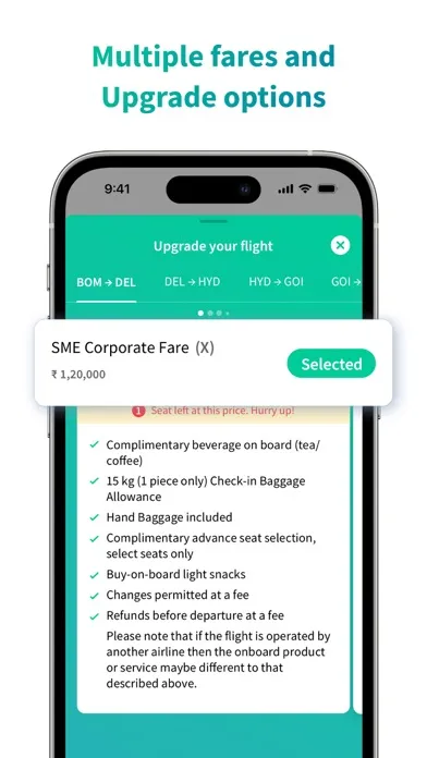 Tangkapan skrin Aertrip: Flight, Hotel Booking