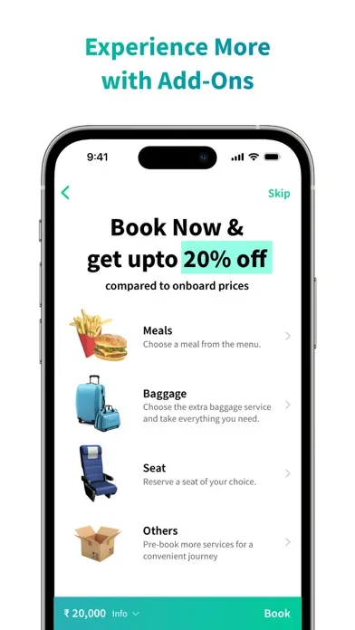 Tangkapan skrin Aertrip: Flight, Hotel Booking