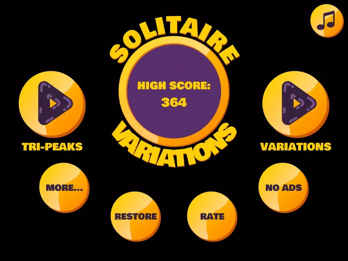 Tri Peaks Solitaire Variations: Golden Pyramids iPad  Screenshots