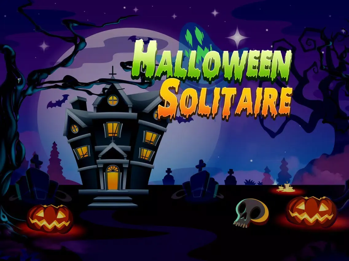 Ảnh chụp màn hình của Chilling Halloween Tri Tower Pyramid Solitaire iPad 