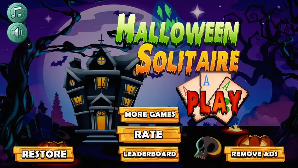 Ảnh chụp màn hình của Chilling Halloween Tri Tower Pyramid Solitaire