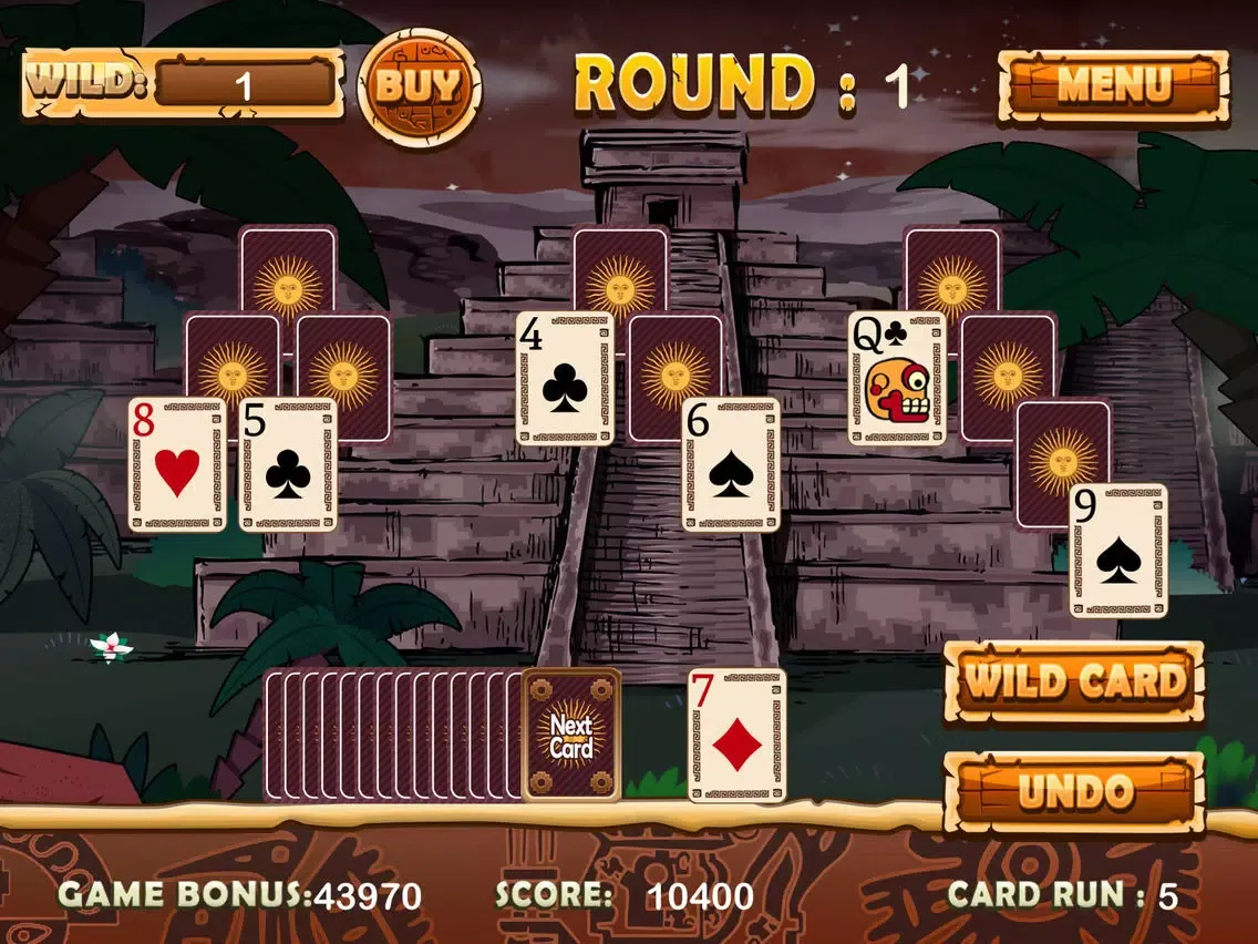 Capturas de pantalla de Ancient Inca Tri Tower Pyramid Solitaire iPad 