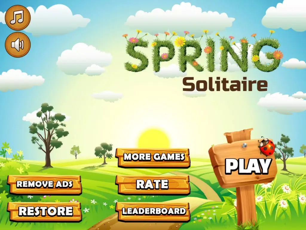 Zrzuty ekranu A Spring Seasons Tri Tower Pyramid Solitaire iPad 