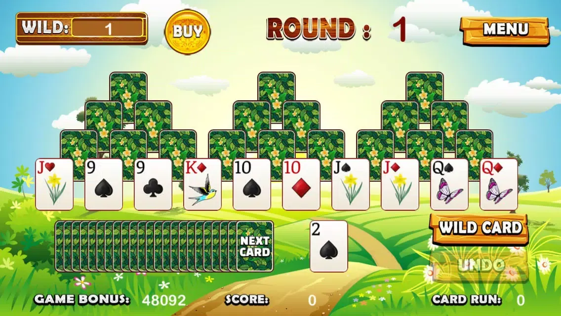 Zrzuty ekranu A Spring Seasons Tri Tower Pyramid Solitaire