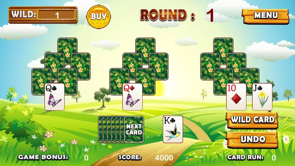 Zrzuty ekranu A Spring Seasons Tri Tower Pyramid Solitaire