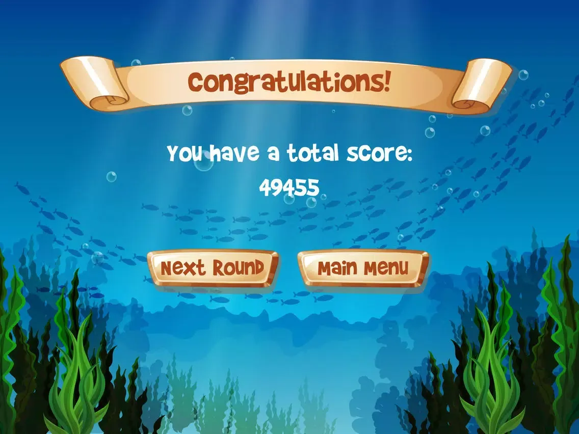 Aqua Solitaire Triple Peak Underwater Pyramid iPad 应用截图
