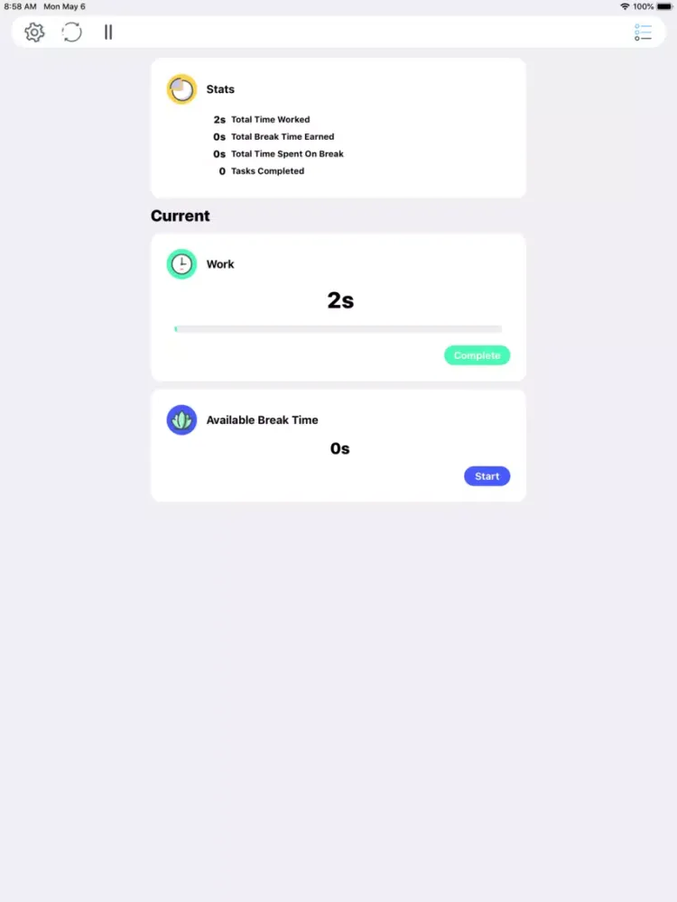 Capturas de pantalla de Flow Work Timer iPad
