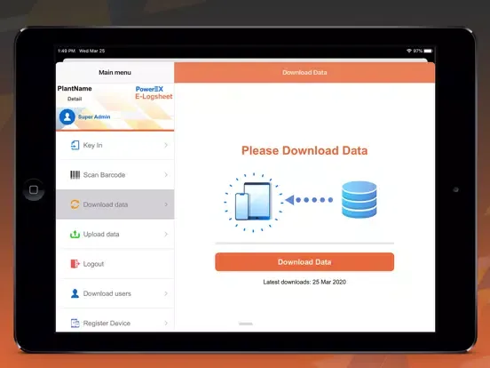Скриншоты E-LogSheet iPad 