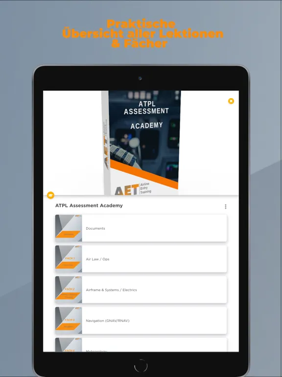 AET Aviation iPad  Screenshots