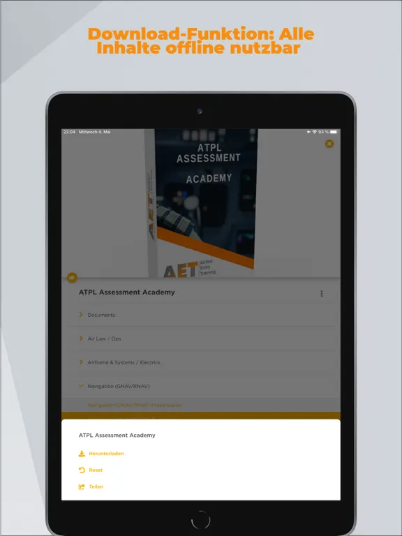 AET Aviation iPad  Screenshots