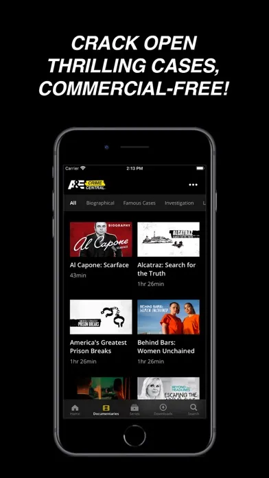 A&E Crime Central Ekran Görüntüleri