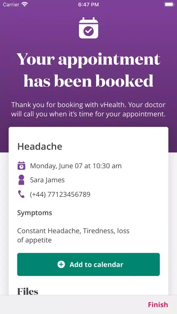 vHealth (Dubai) स्क्रीनशॉट